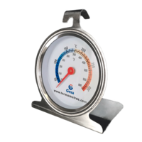 Termómetro de dial para el interior del horno Termómetro para interior de horno en acero con escala de temperatura por color