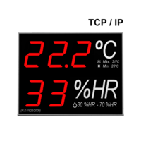 Anzeigegerät für Temperatur und Feuchtigkeit mit Kommunikationsschnittstelle