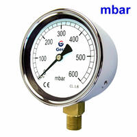 Druckmanometer M0402 für Niederdruck mit Verzinktem Stahlgehäuse