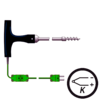 sonda termopar tipo k con mango en T y punta sacacorchos venta en Gesa
