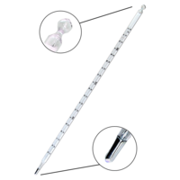 F02 Mercury filled thermometer with opal scale from 0 to 360ºC Termómetro de mercurio con escala de opal de 0 a 360ºC