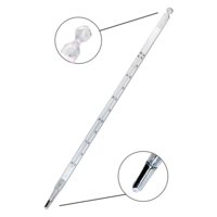 F02 Mercury filled thermometer with opal scale from -10 to 50ºC F02 Mercury filled thermometer with opal scale from -10 to 50ºC