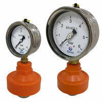 Pressure gauge with polypropylene diaphragm separator M0304S121 Pressure gauge with polypropylene diaphragm separator