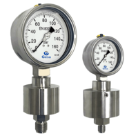 Pressure gauge with welded diaphragm separator for high pressures. Up to 600 bar M0306S103 Pressure gauge with welded diaphragm separator for high pressures. Up