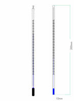 Thermometric rod 0 to 200ºC of 200mm. W02 Model Thermometric rod 0 to 200ºC of 200mm