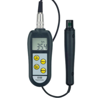 Termohigrómetro de alta precisión con indicador de punto de rocio y sonda Termohigrómetro de alta precisión con indicador de punto de rocio y sonda