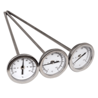 heavy duty dial thermometers for asphalt, blacktop and soil