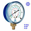 Pressure gauge for refrigeration systems with case in carbon steel M0502