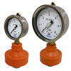 Pressure gauge with polypropylene diaphragm separator M0304S121 Pressure gauge with polypropylene diaphragm separator