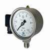 Safety pressure gauge with 4-20mA data transmission and solidfront acc