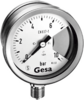 Safety pressure gauges with solidfront and Blow out according to EN 837-1, type 