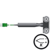 Termopar tipo k sonda para superficies móvilesmango hexagonal, de venta en Gesa