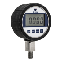 Manómetro digital de alta precisión con protector de goma