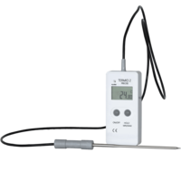Registrador de dados com sonda de alta precisão para ultracongelamento de -100 a 270ºC Registrador TERMIO 2 de dados com sonda de alta precisão para ultracongelamento