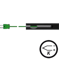 Termopar tipo k sonda de velcro para tuberías medianas o grandes, venta en Gesa