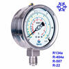 Manometro para refrigeración M0503 todo en acero inoxidable Manometro para refrigeración M0503 todo en acero inoxidable